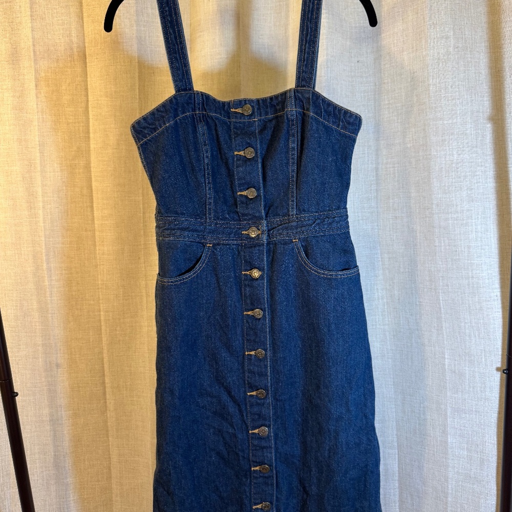 Levi’s Denim Button-Front Dress – XS